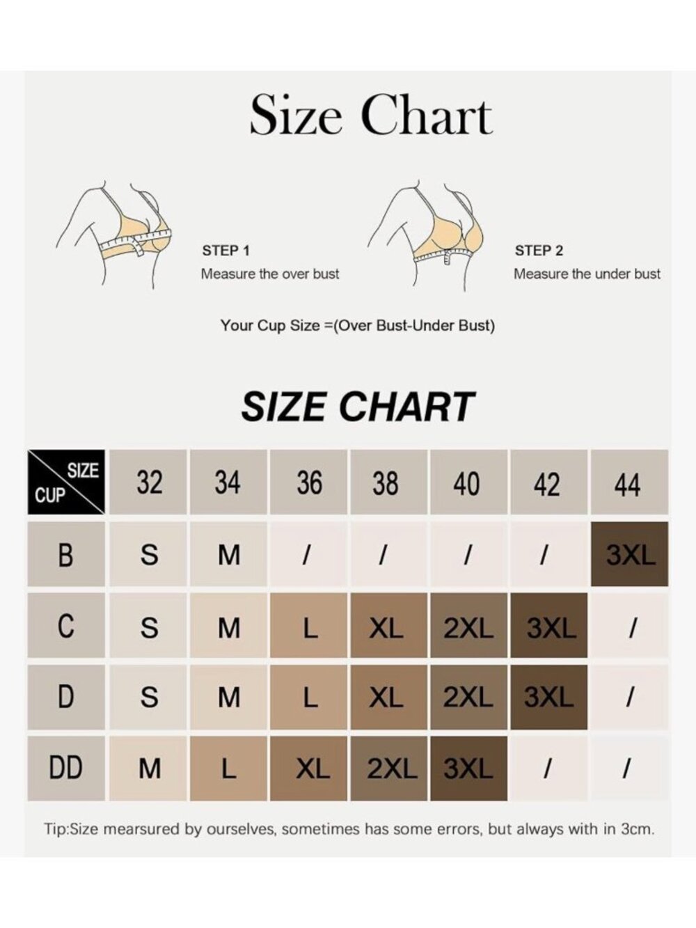 Movinun Wireless Seamless Full-Coverage Comfort Bra Size XL - Picture 6 of 6